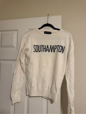 Cream Southampton Crewneck Sweater Cotton